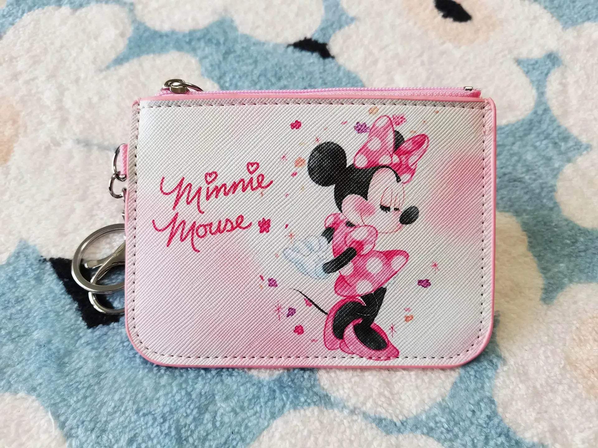 Premium Coin Purse Keychain Disney Mickey Minnie Cartoon Design PU Material For Students - Image 10