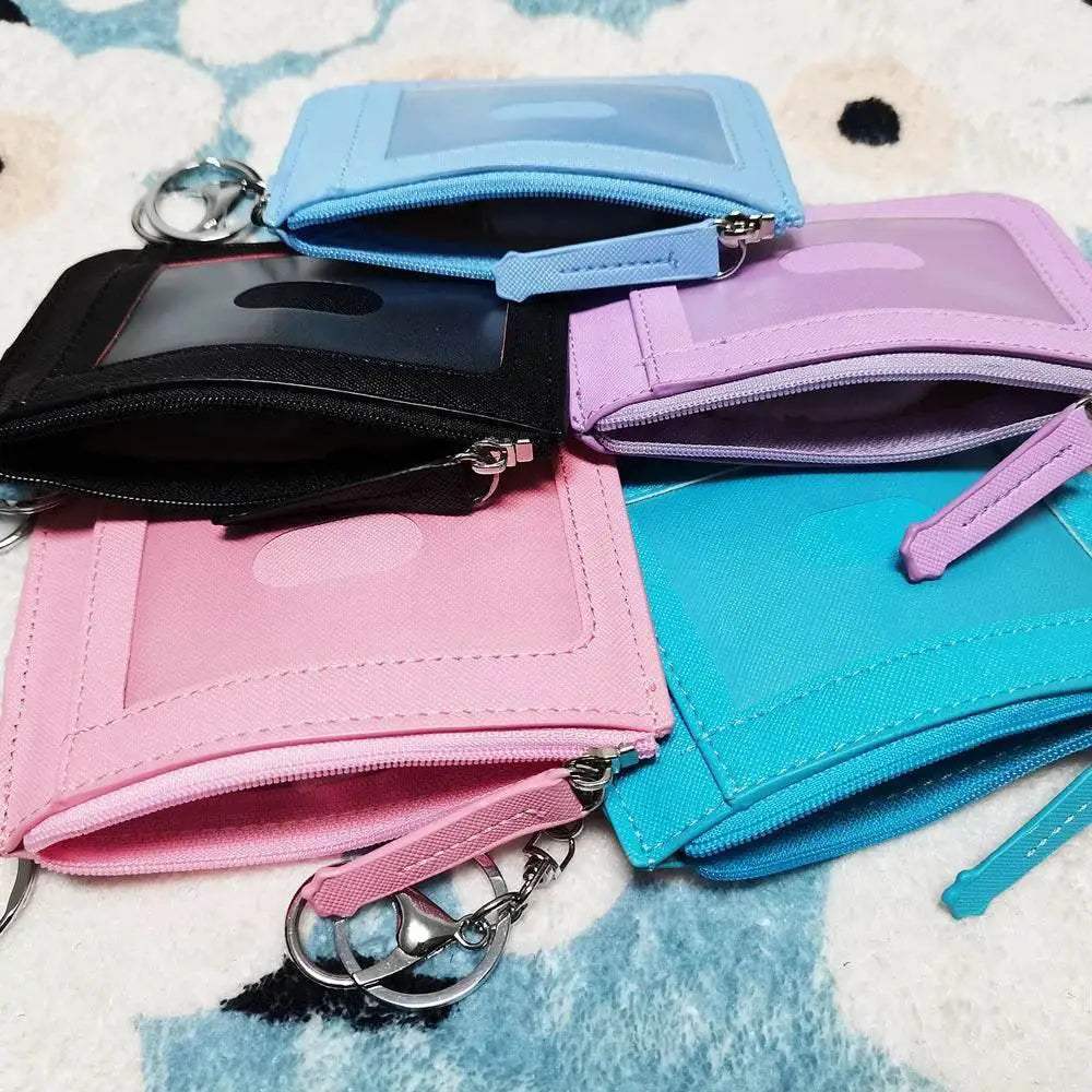 Premium Coin Purse Keychain Disney Mickey Minnie Cartoon Design PU Material For Students - Image 3