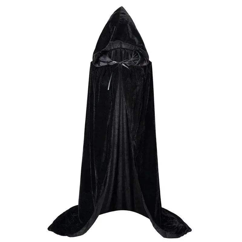Premium Cosplay Cloak Hooded Christmas Witch Adults And Kids - Image 5