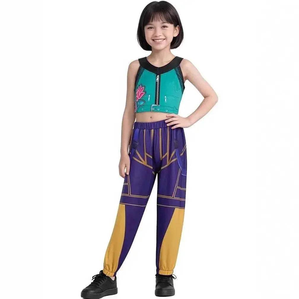Premium Cosplay Costume Demon Hunters Theme For Children - Image 4