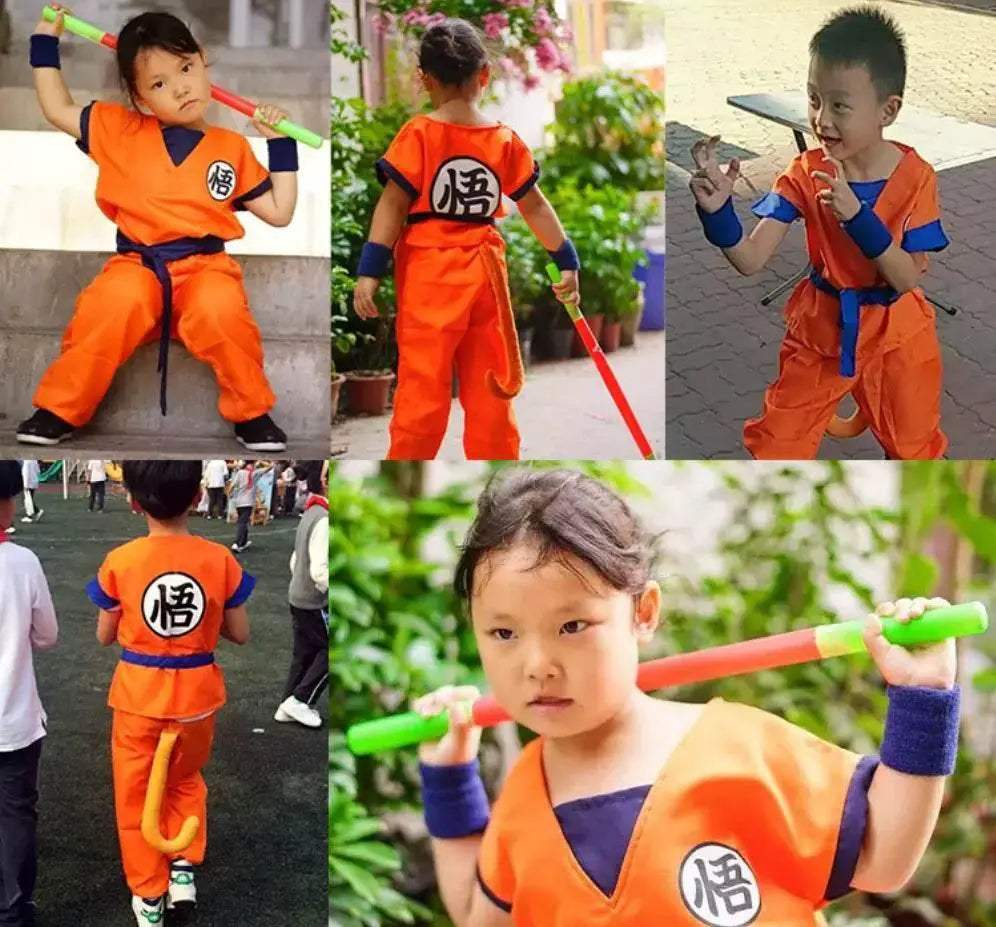 Premium Cosplay Costume Dragon Ball Goku Wig For Kids - Image 5