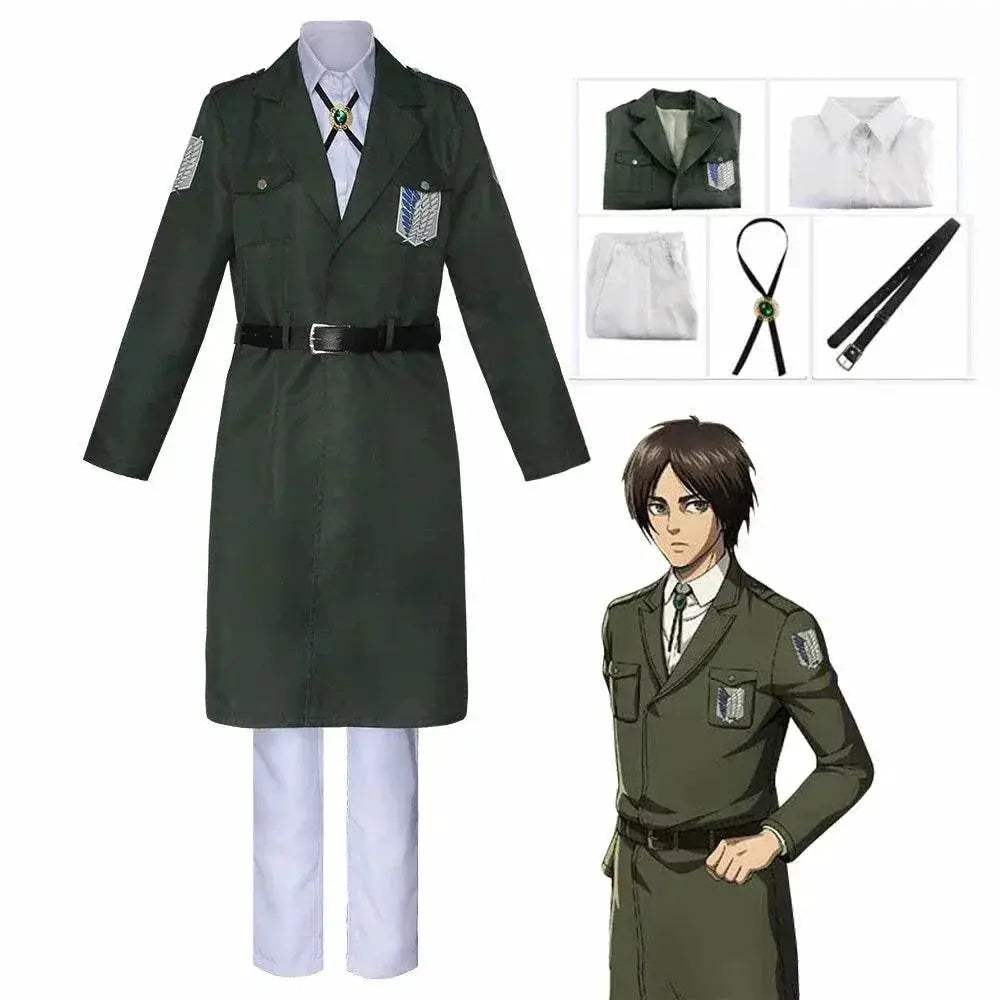 Premium Cosplay Costume Eren Levi Scouting Jacket Unisex - Image 2