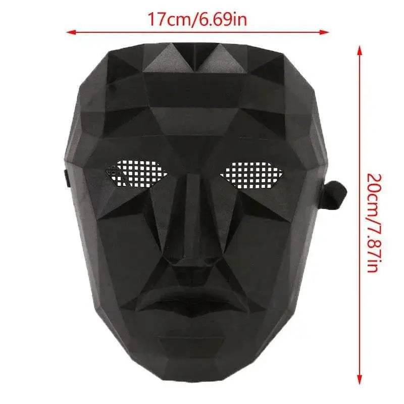 Premium Cosplay Mask Geometric Square Circle For Party - Image 6
