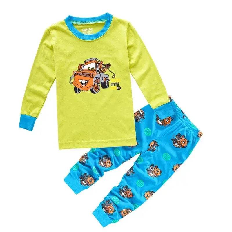 Premium Cotton Unisex Kids Pajamas Set With Disney Cars McQueen Cartoon Sleepwear For Spring And Autumn - Image 12