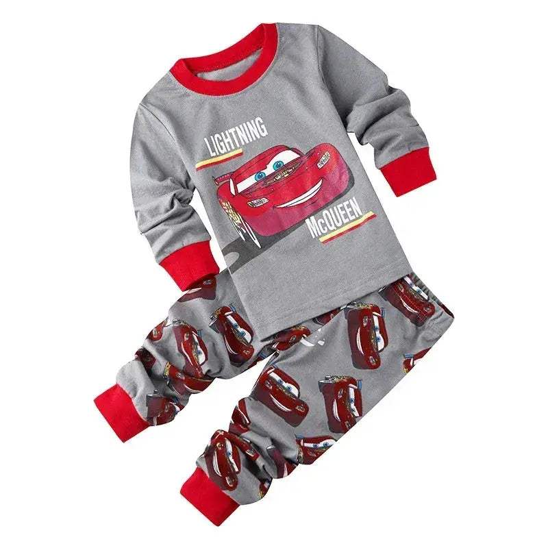 Premium Cotton Unisex Kids Pajamas Set With Disney Cars McQueen Cartoon Sleepwear For Spring And Autumn - Image 13
