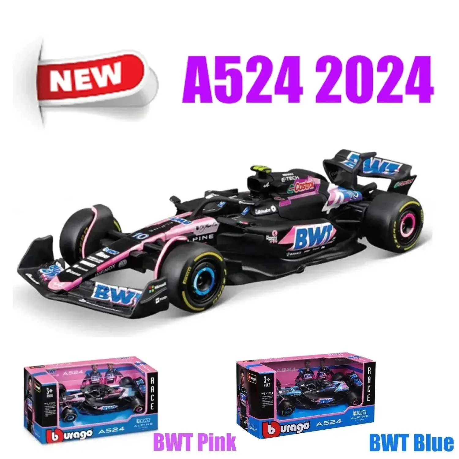 Premium Detail Alpine F1 Diecast Car 1 43 Scale Replica - Image 2
