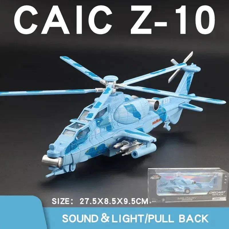 Premium Diecast 1:72 WZ-10 Helicopter Model With Sound And Light Alloy Display Aircraft Gift For Kids - Image 7