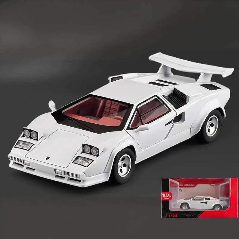 Premium Diecast Alloy Model Car 1 24 Countach LP500S Sideswipe Collector Ornament For Boys And Collectors - Image 15
