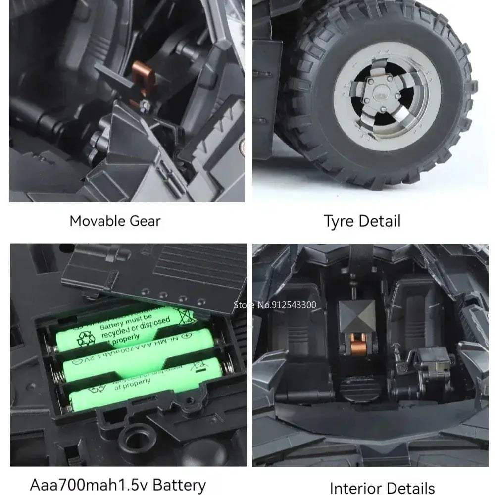 Premium Diecast Batmobile Model Car Sound And Light For Collectors - Image 3