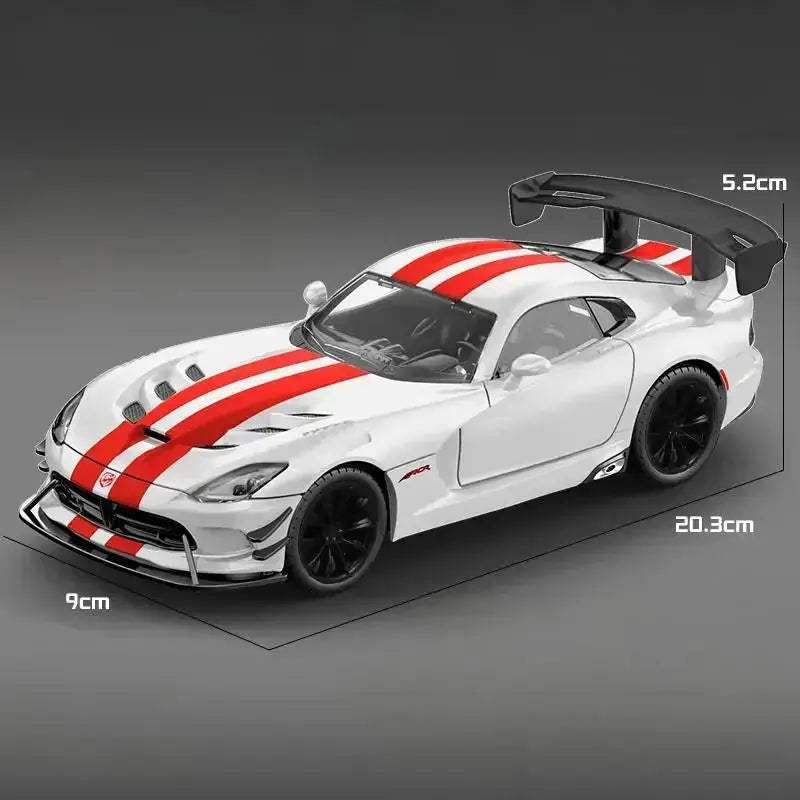Premium Diecast Car 1 24 Scale Alloy Body Dodge Viper ACR 2016 For Car Enthusiasts And Collectors - Image 8