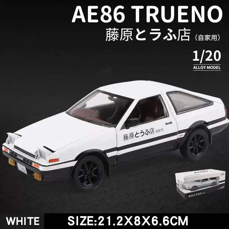 Premium Diecast Car 1to20 Scale Initial D AE86 With Sound And Light For Kids - Image 8