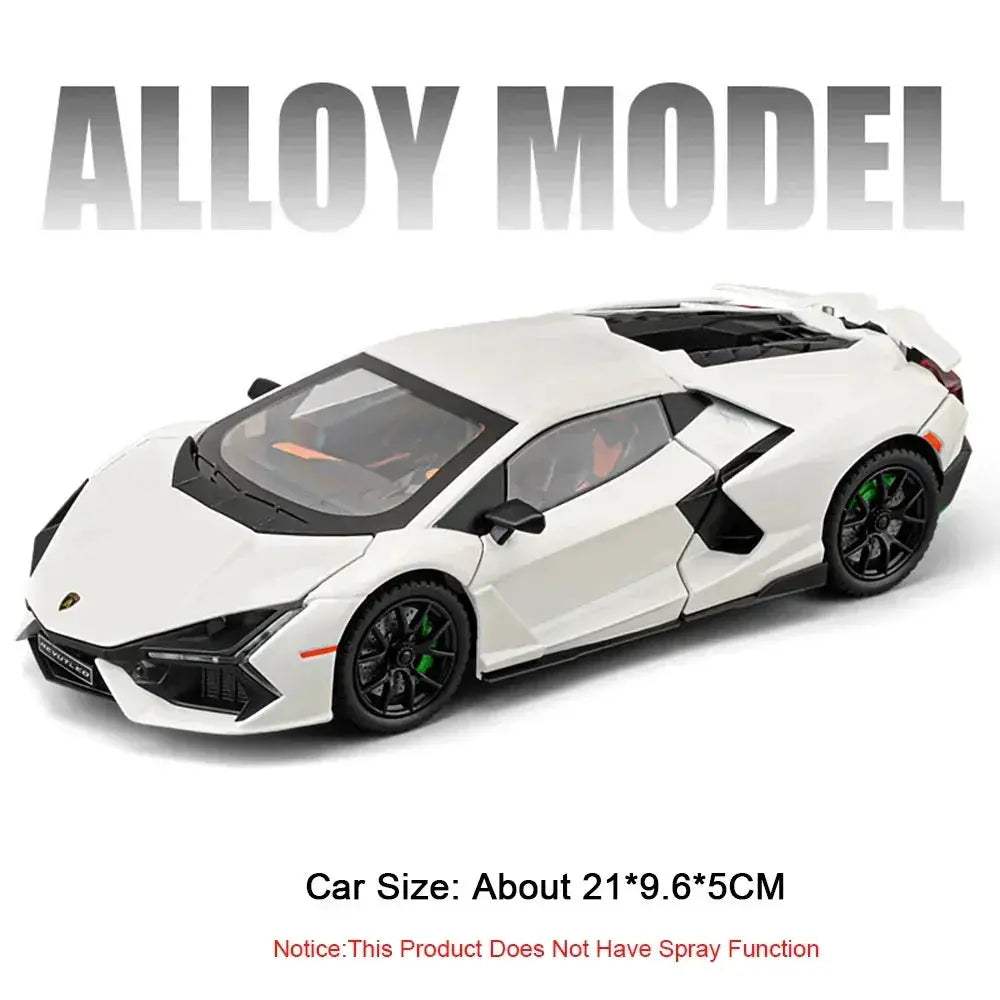 Premium Diecast Car Model 1 24 Scale With Sound And Light Doors Open For Kids Great Gift - Image 7