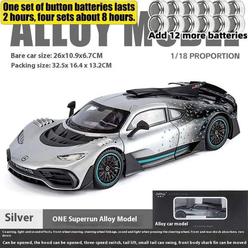 Premium Diecast Car Model With Sound And Light One Eighteen Scale Mercedes Benz AMG One For Collectors - Image 10