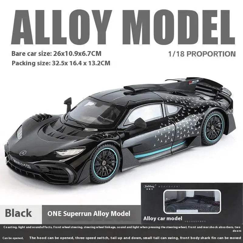 Premium Diecast Car Model With Sound And Light One Eighteen Scale Mercedes Benz AMG One For Collectors - Image 18