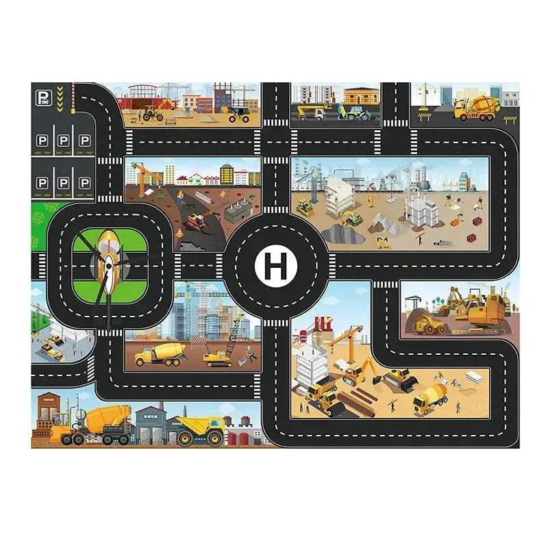 Premium Diecast Construction Toys 10 In 1 Vehicle Transporter Set With Excavator Dump Truck Digger Backhoe For Kids - Image 11