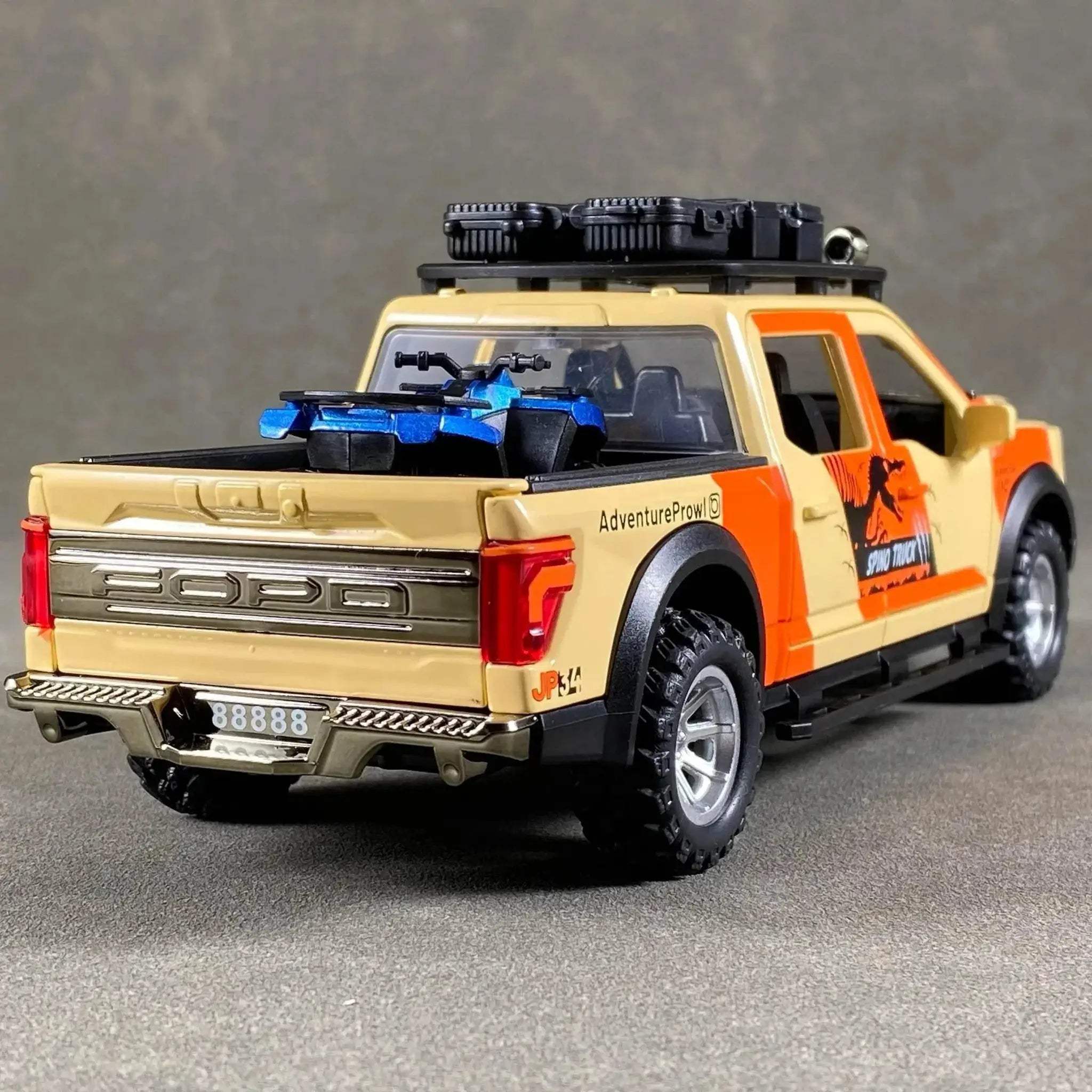 Premium Diecast F150 Truck 1 To 24 Scale Alloy Off Road Model With Sound And Lights For Collectors - Image 4