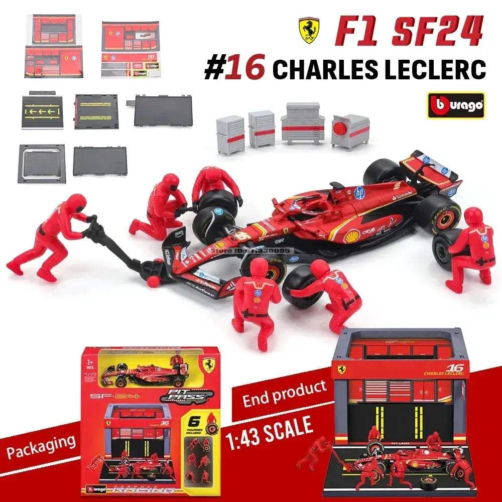 Premium Diecast Ferrari SF24 1 43 Model Car Collectible