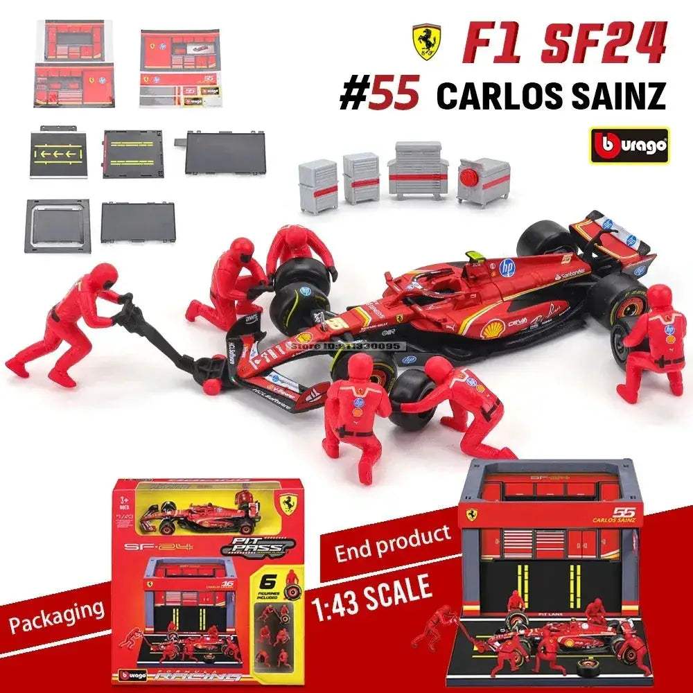 Premium Diecast Ferrari SF24 1 43 Model Car Collectible - Image 7