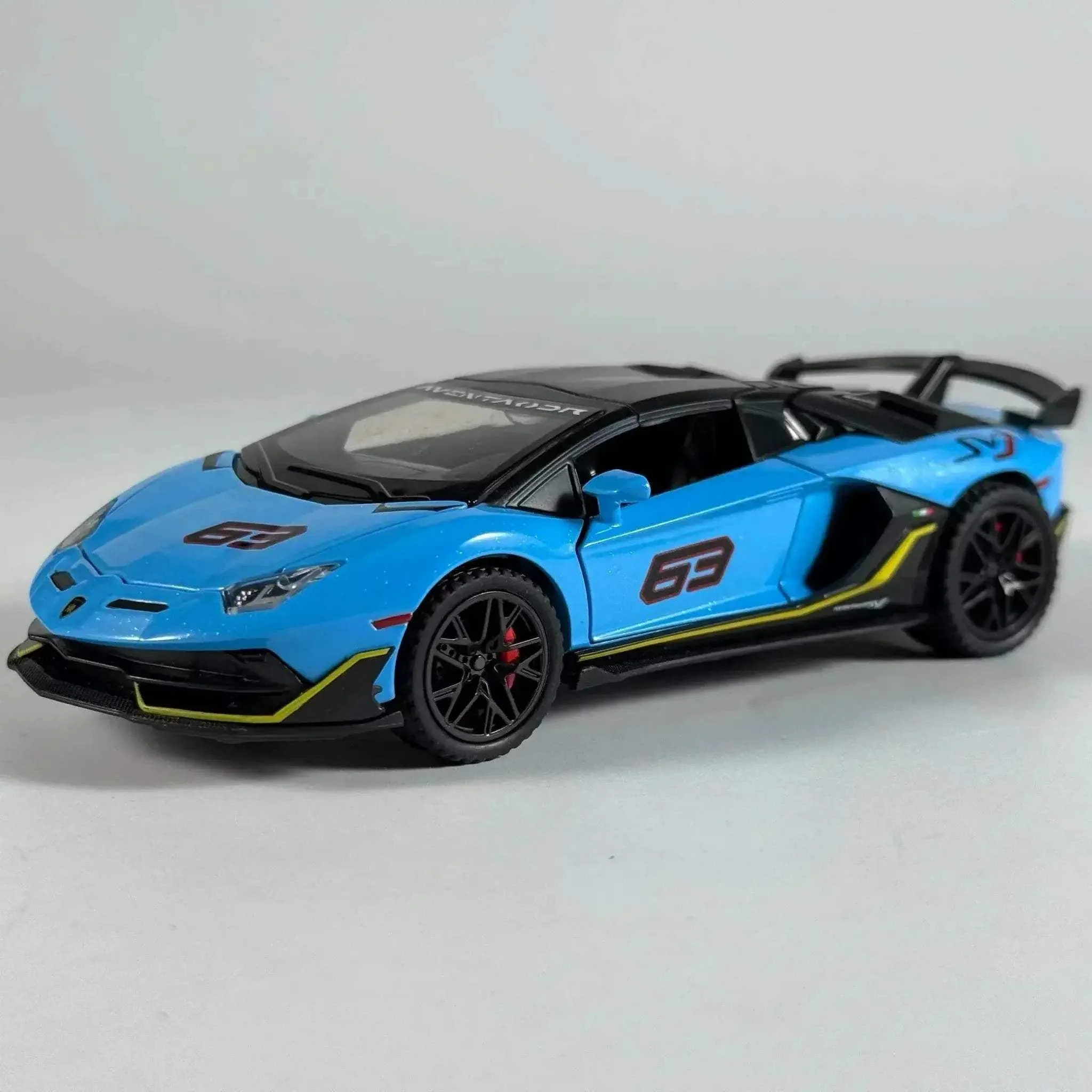 Premium Diecast Model Car 1-32 Aventador SVJ 63 Removable Version Alloy Metal High Detail For Collectors - Image 14