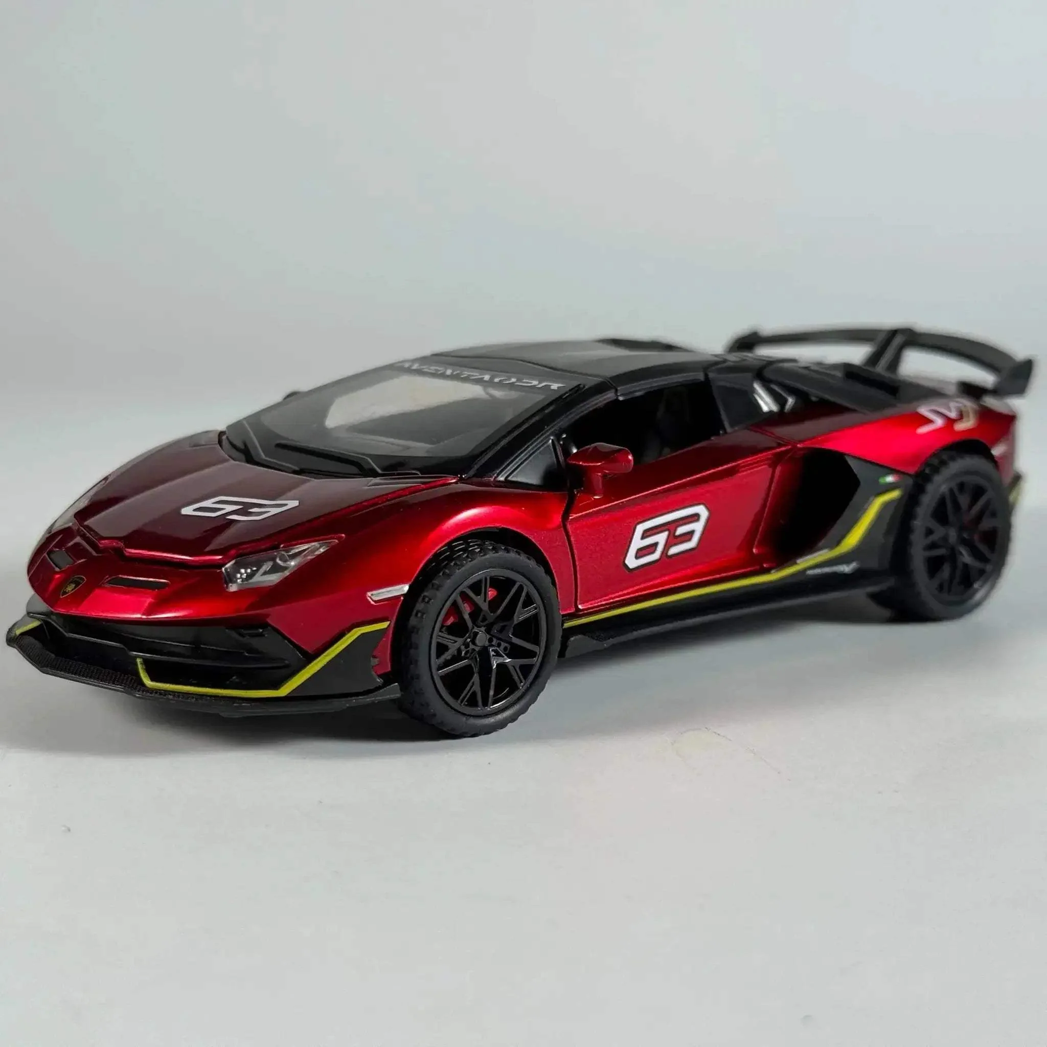 Premium Diecast Model Car 1-32 Aventador SVJ 63 Removable Version Alloy Metal High Detail For Collectors - Image 8