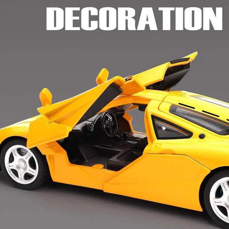 Premium Diecast Model Car 1:32 Scale Alloy With Sound And Light Pull Back For Collectors - Image 6