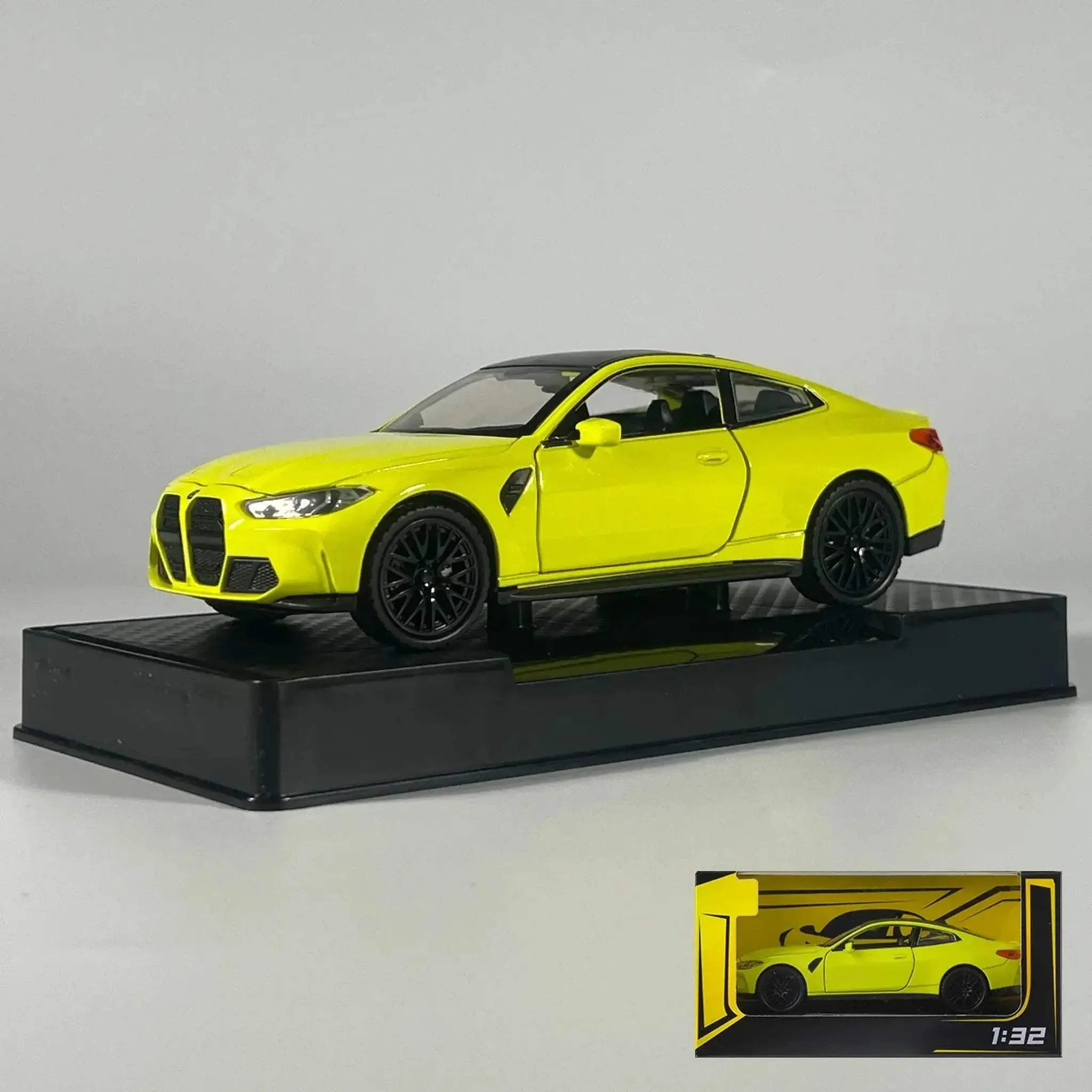 Premium Diecast Model Car 1 32 Scale BMW M4 Coupe With Sound And Light Pull Back For Collectors - Image 18