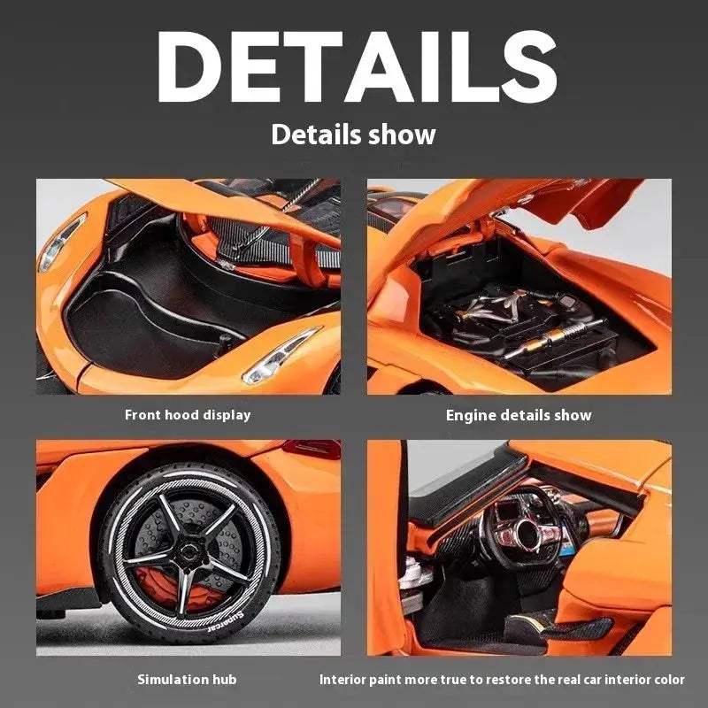 Premium Diecast Model Car Jesko 1 24 Scale Alloy Metal Construction High Detail For Collectors And Hobbyists - Image 4