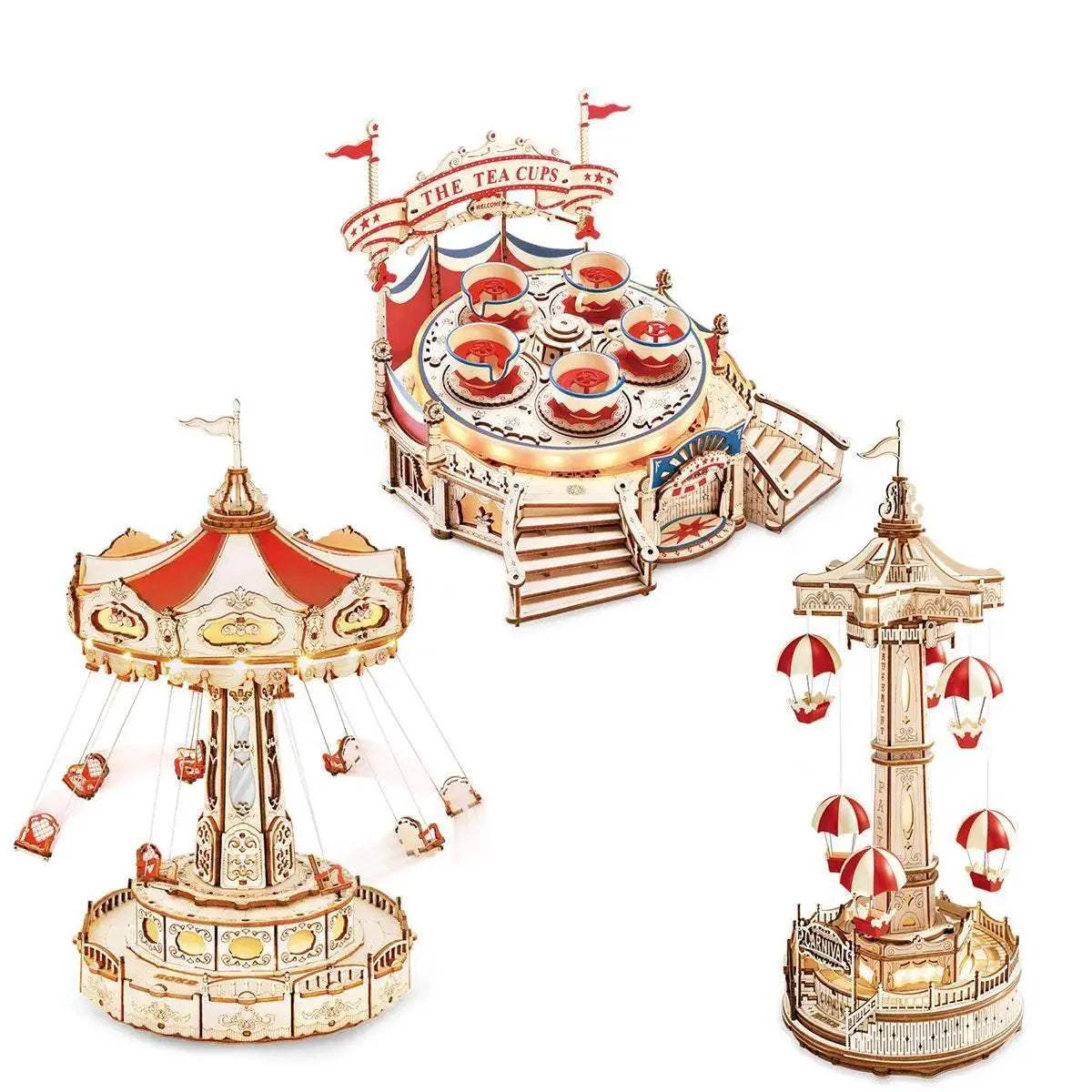 Premium DIY Wooden Puzzle Kit Movable 3D Music Box For Kids
