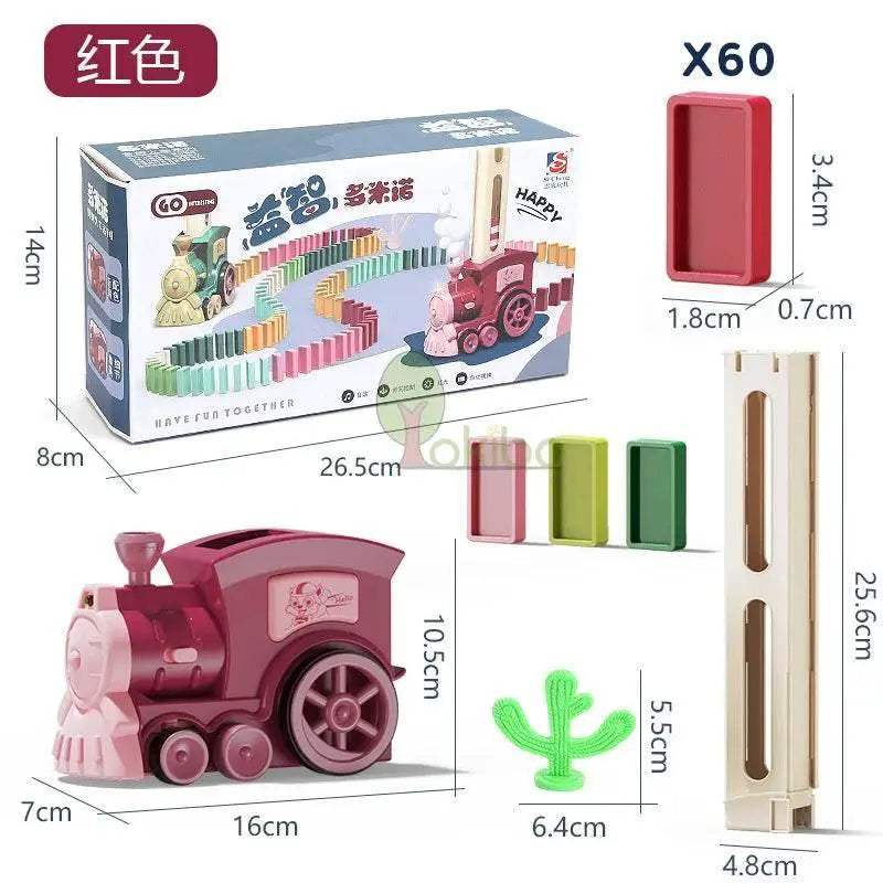 Premium Domino Train Set With Sound And Light For Kids - Image 16