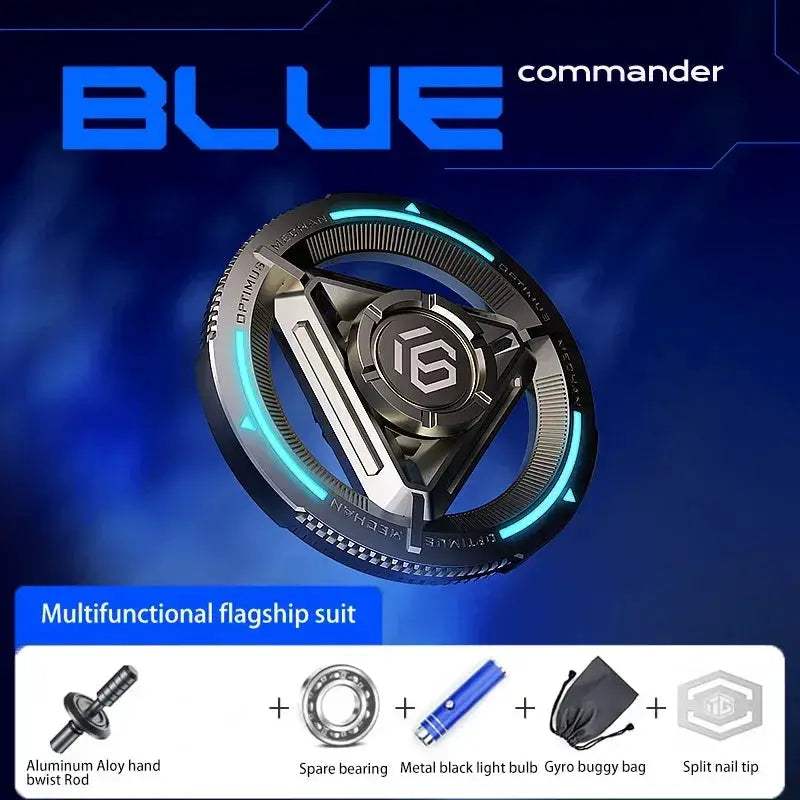Premium Fidget Spinner Metal Construction Exclusive Desktop Gyro For Kids And Adults - Image 9