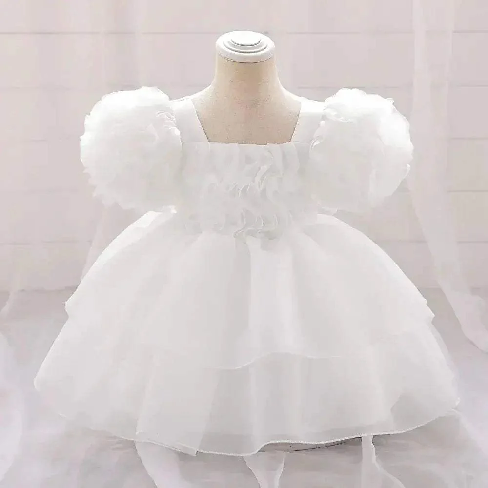 Premium Fluffy Tulle Dress For Baby Girls 1st Birthday Baptism And Weddings - Image 6