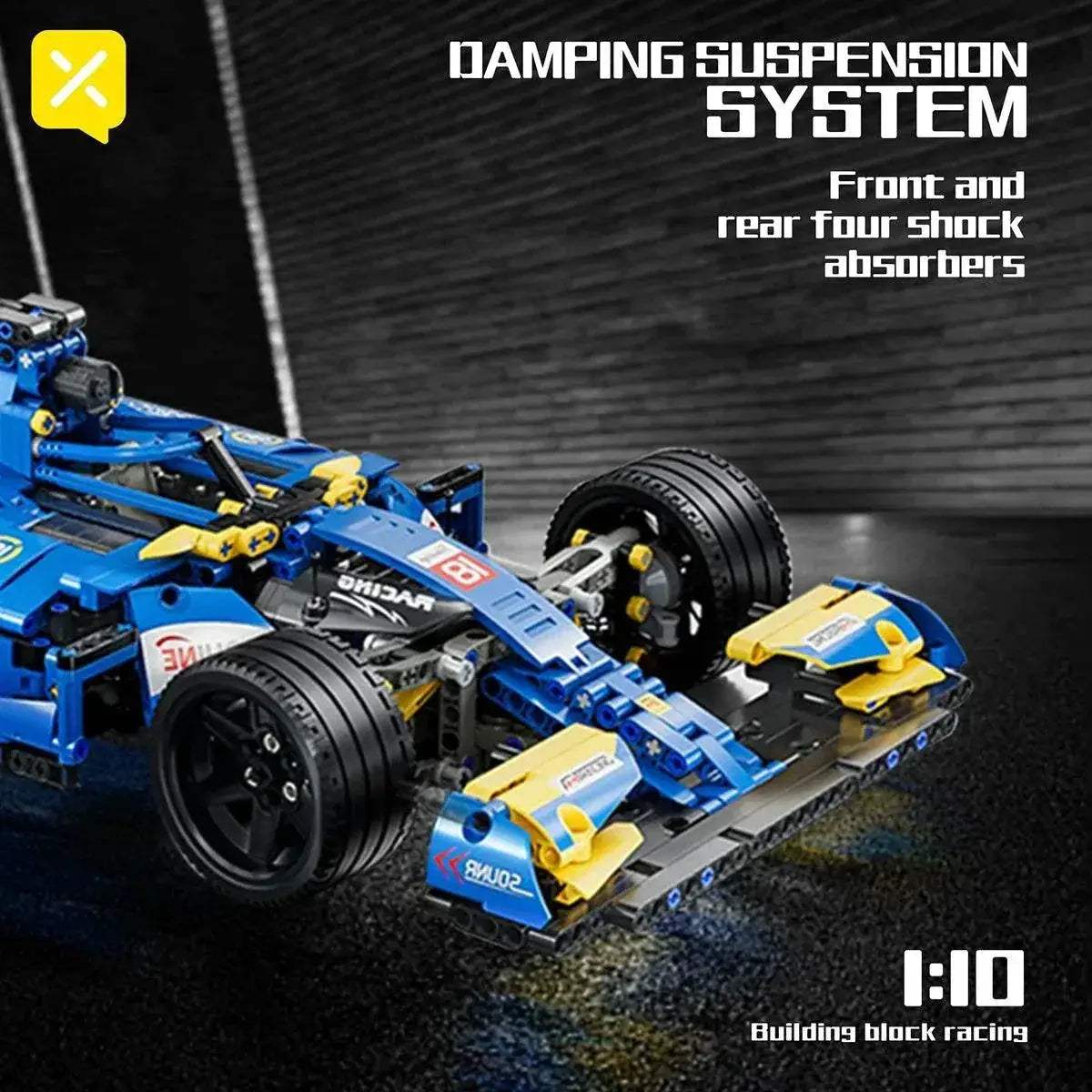 Premium Formula Racing Block Blue F1 Desktop Decoration - Image 2