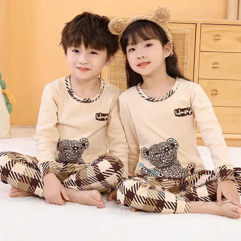 Premium Girls Pajama Set With Cotton 100 And Pink Cat Print Long Sleeve Ages 7 To 14 - Image 6