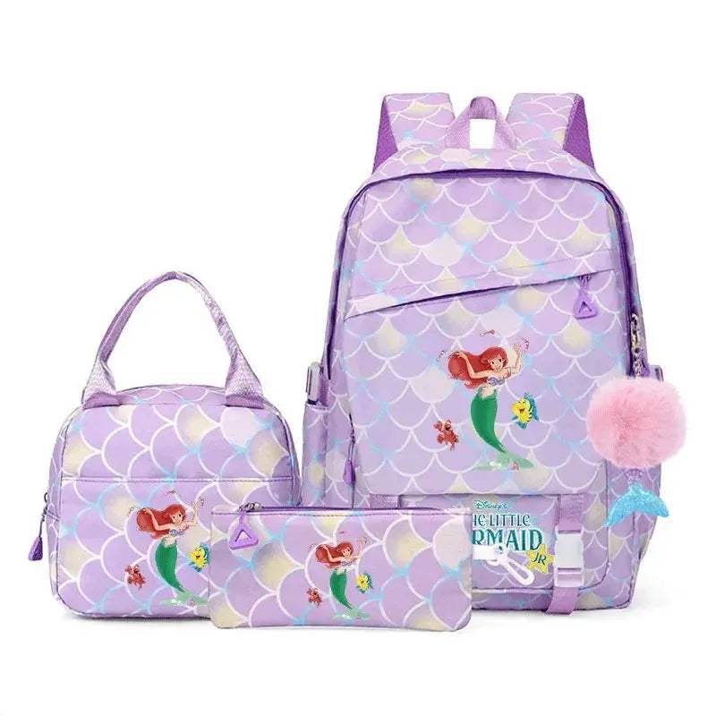 Premium Kids Backpack Set Little Mermaid Theme Three Piece For Kids Aged 7 To 13 - Image 35
