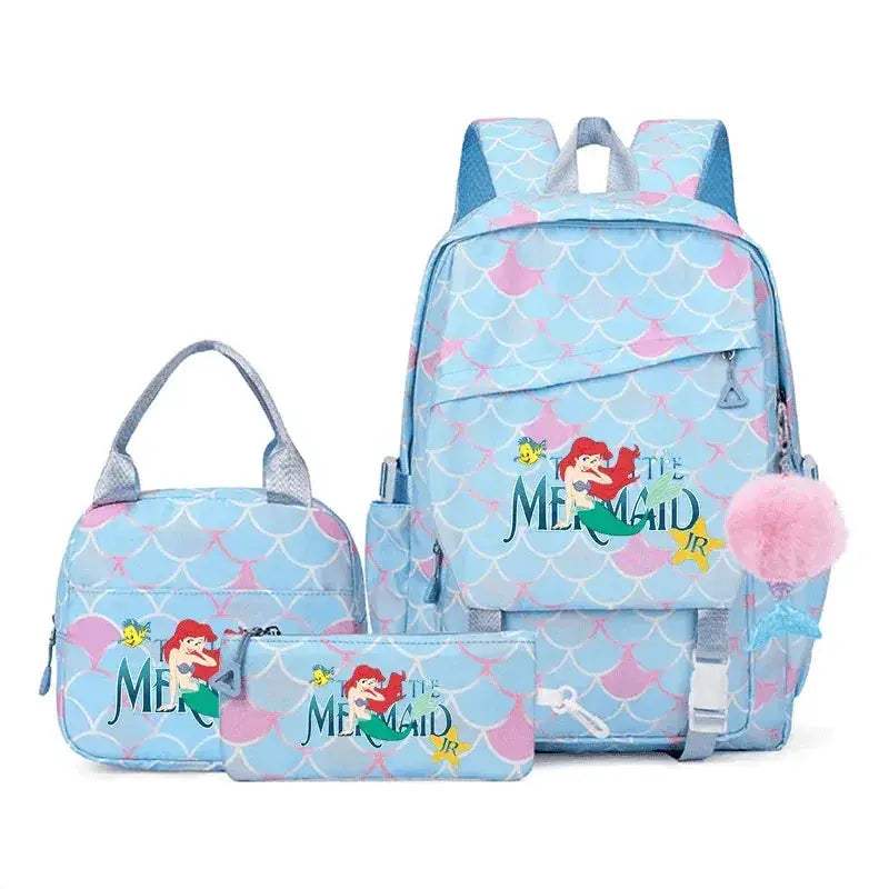 Premium Kids Backpack Set Little Mermaid Theme Three Piece For Kids Aged 7 To 13 - Image 9