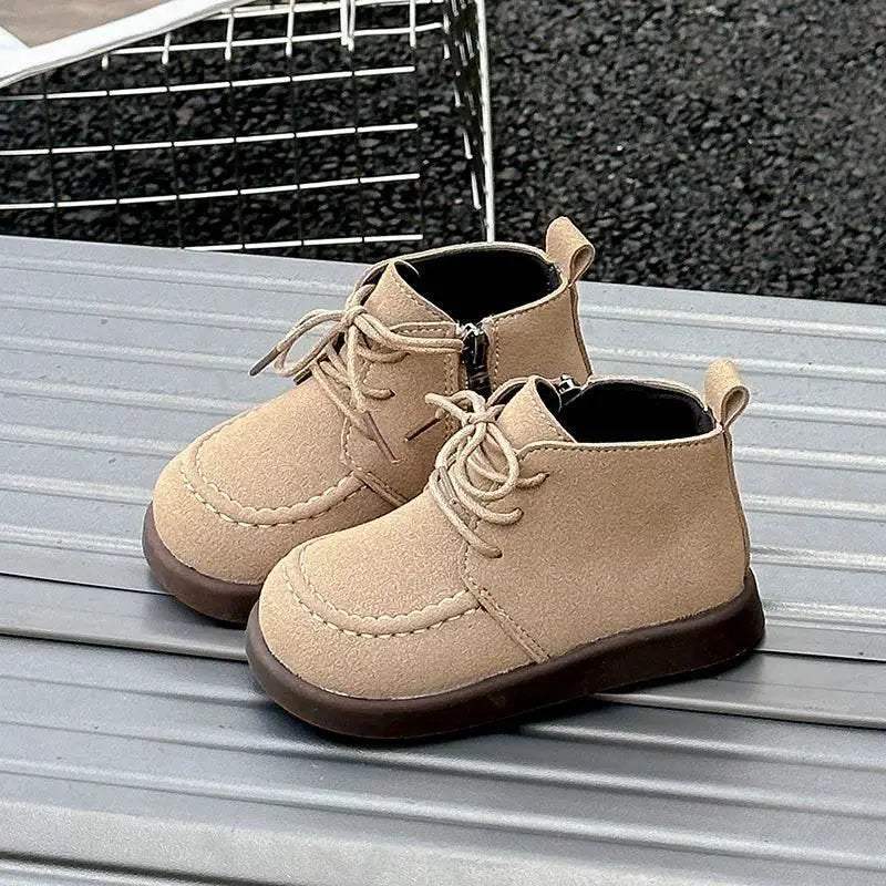 Premium Kids Boots Waterproof Leather Ankle Length Unisex - Image 2