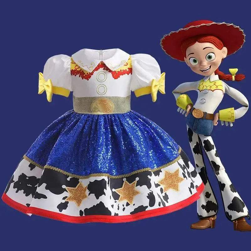Premium Kids Costume Toy Story Jessie Dress For Girls - Image 3