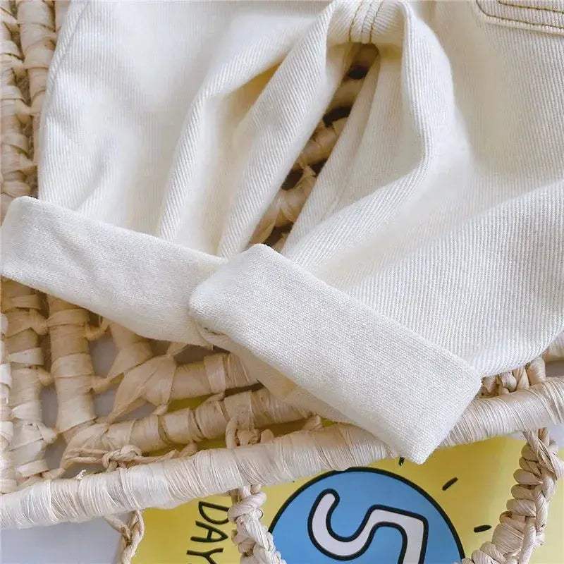 Premium Kids Jeans High Waist Comfort Fit For Boys And Girls Ages 9M To 4Y Autumn Spring - Image 5