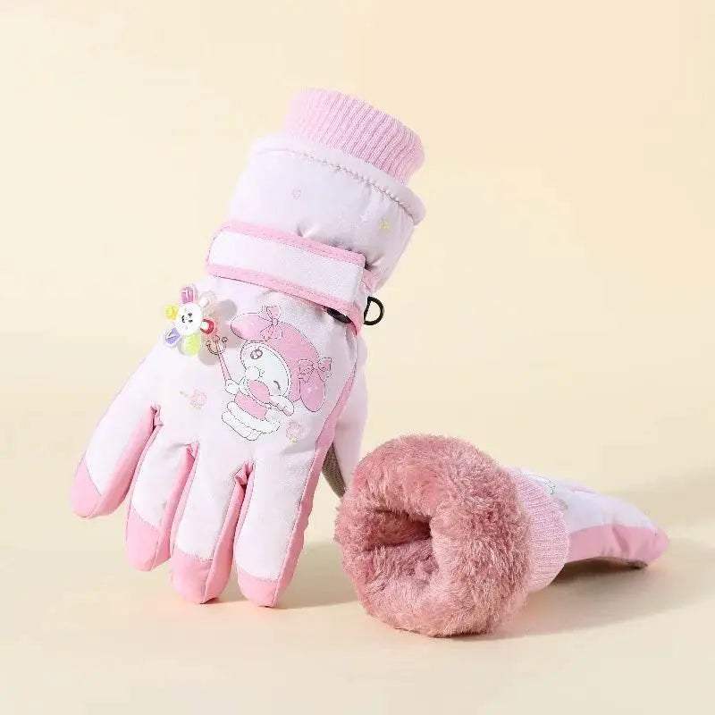 Premium Kids Ski Gloves Waterproof Non Slip 8 To 14 Years - Image 15