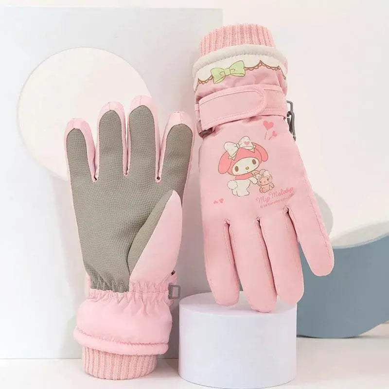 Premium Kids Ski Gloves Waterproof Non Slip 8 To 14 Years - Image 7