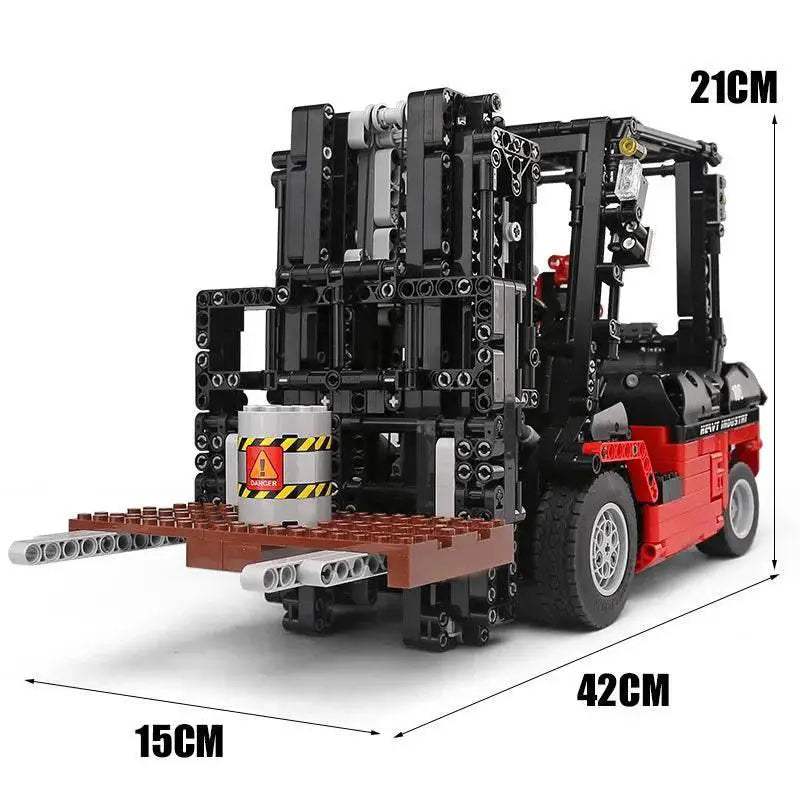 Premium Lego Compatible Block Set Motorized Forklift Ages 14 - Image 6