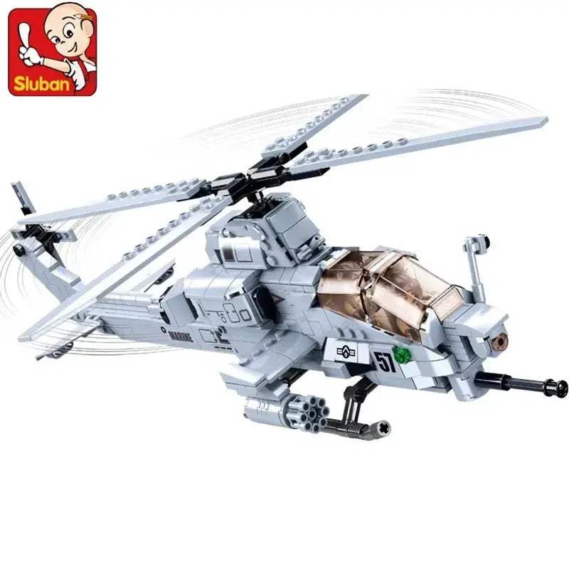 Premium Lego Compatible Building Block Set AH-1Z Viper Gunship Model For Aviation Enthusiasts - Image 5