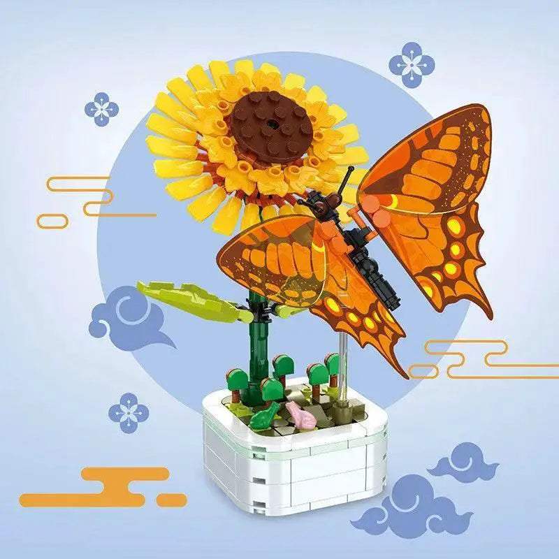 Premium Lego Insect Flower Pot Puzzle Blocks For Kids - Image 10