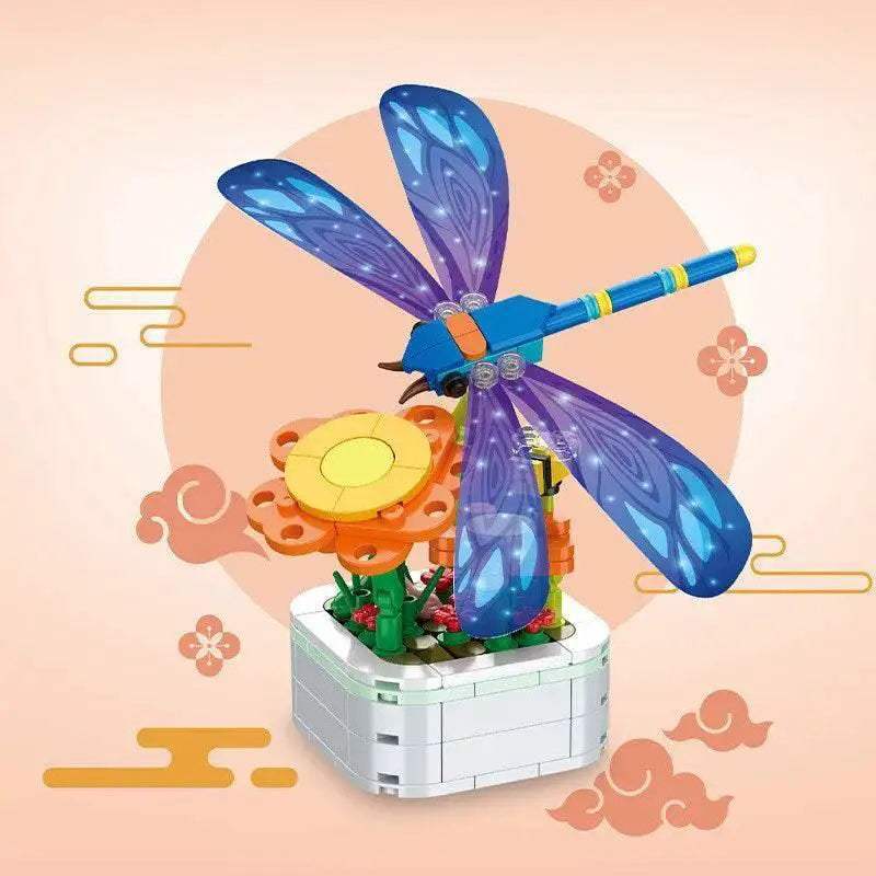 Premium Lego Insect Flower Pot Puzzle Blocks For Kids - Image 8