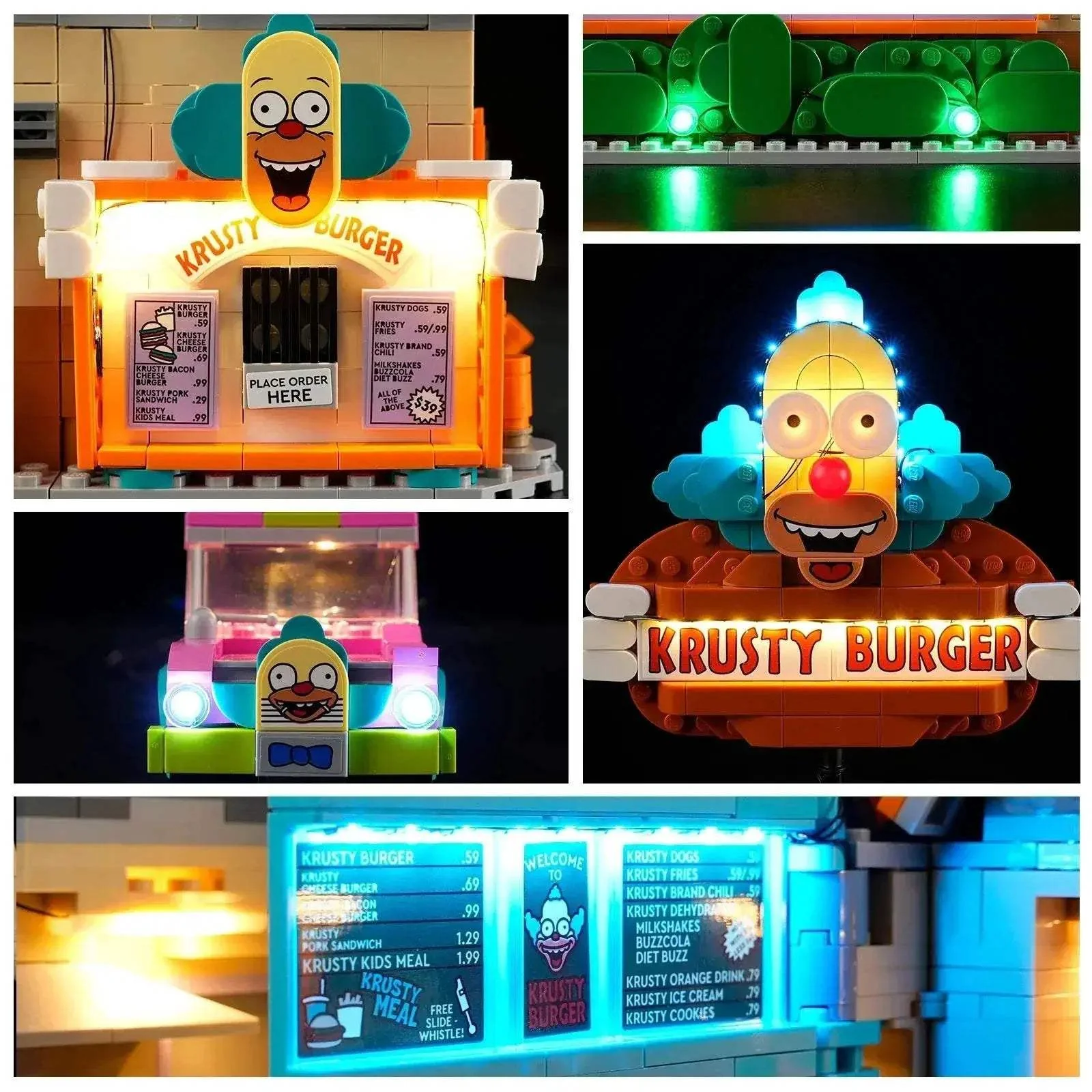 Premium LEGO LED Light Kit Krusty Burger 10352 For Fans - Image 6