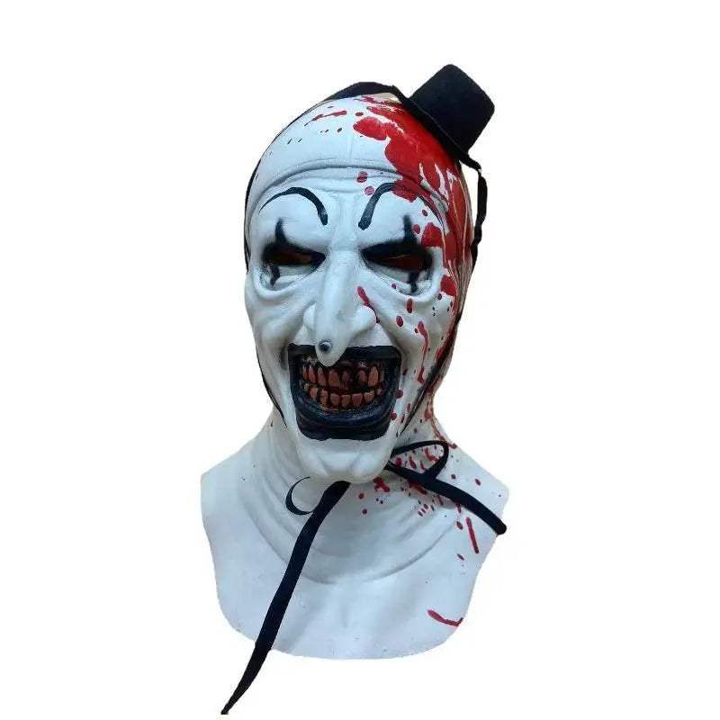 Premium Mask Terrifier Clown Latex With Hat For Halloween - Image 5
