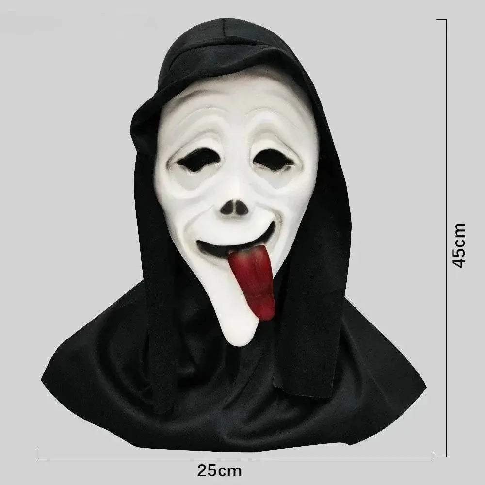 Premium Mask White Latex Full Head Skull For Adults - Image 10