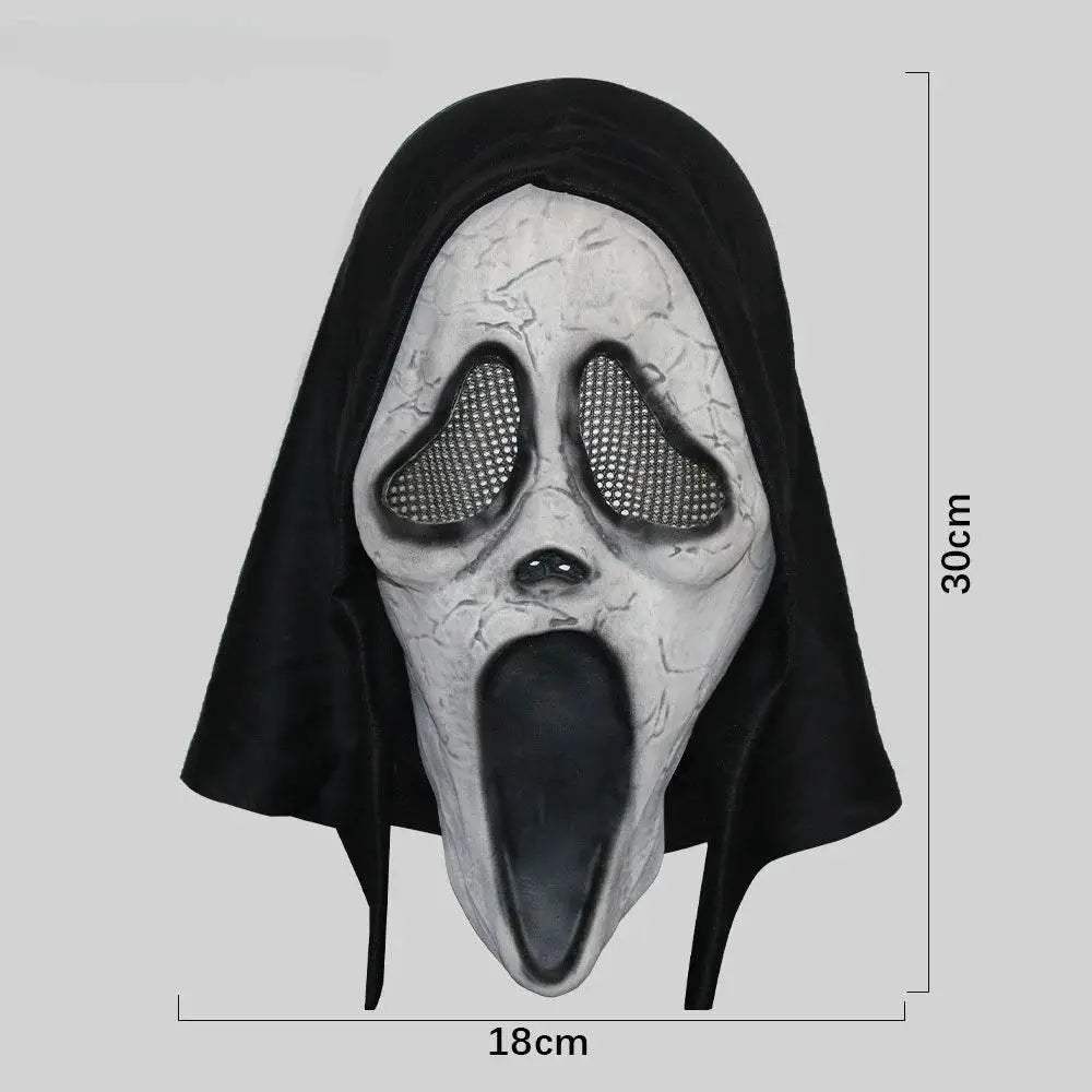 Premium Mask White Latex Full Head Skull For Adults - Image 14