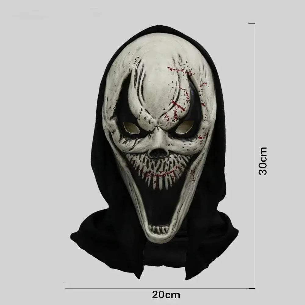 Premium Mask White Latex Full Head Skull For Adults - Image 16