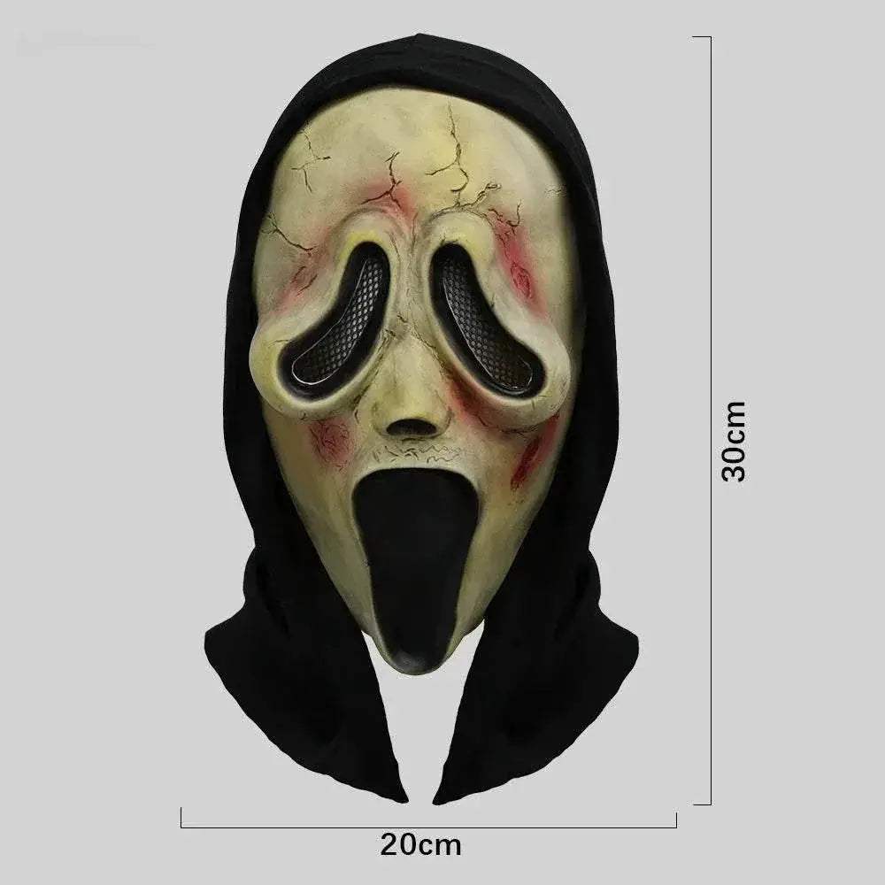 Premium Mask White Latex Full Head Skull For Adults - Image 8